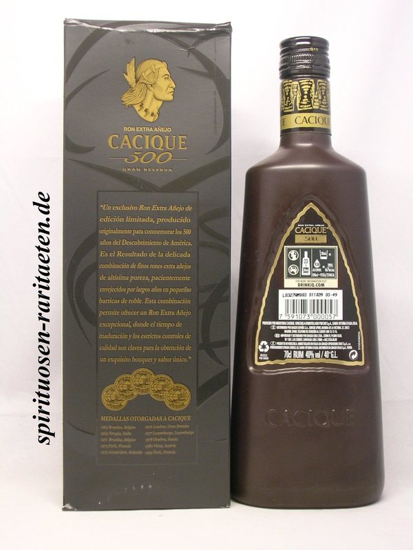 Cacique Extra Anejo 500 Grand Reserva 0,7 L 40% Venezuela Rum