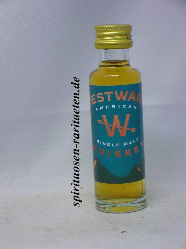 Westward American Single Malt Whiskey 0,02 L. 45% Mini Miniatur Portland Oregon