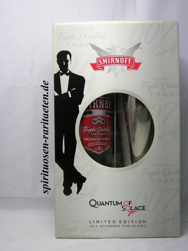 Smirnoff Red Label No 21 James Bond 007 Edition Quantum of Solace
