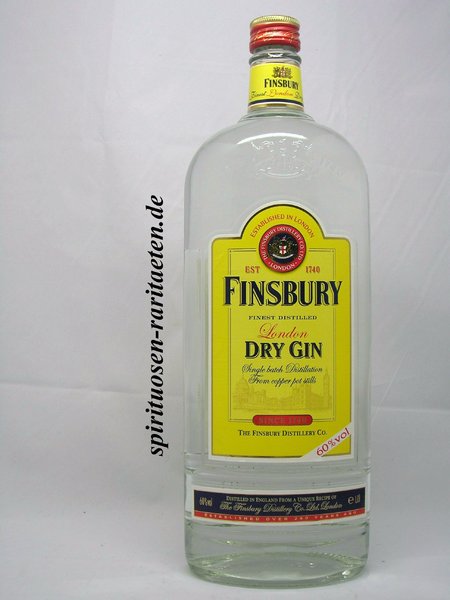 Finsbury 60% London Dry Gin 1,0 L.