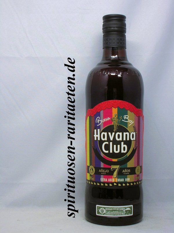 Havana Club 7 Jahre Burna Boy Limited Edition 0,7 L. 40% Kuba Rum Cuba