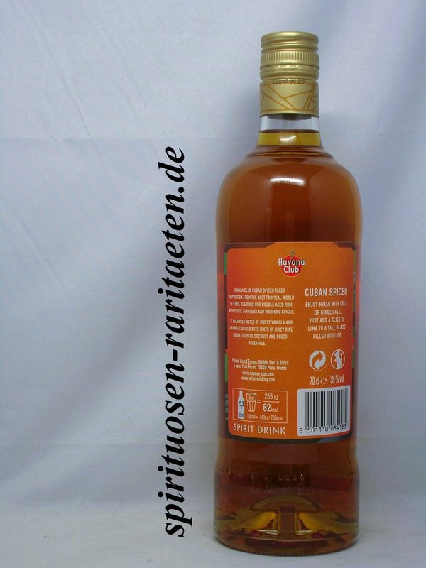 Havana Club Cuban Spiced 0,7 L. 35% Kuba Rum Cuba Spirit Drink