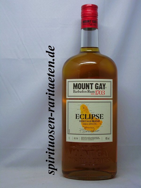 Mount Gay Eclipse 1,0 L. 40% Barbados Rum Est. 1703