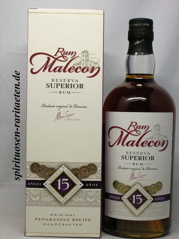 Rum Malecon Reserva Superior 15Y. 0,7 L 40% Panama Rum