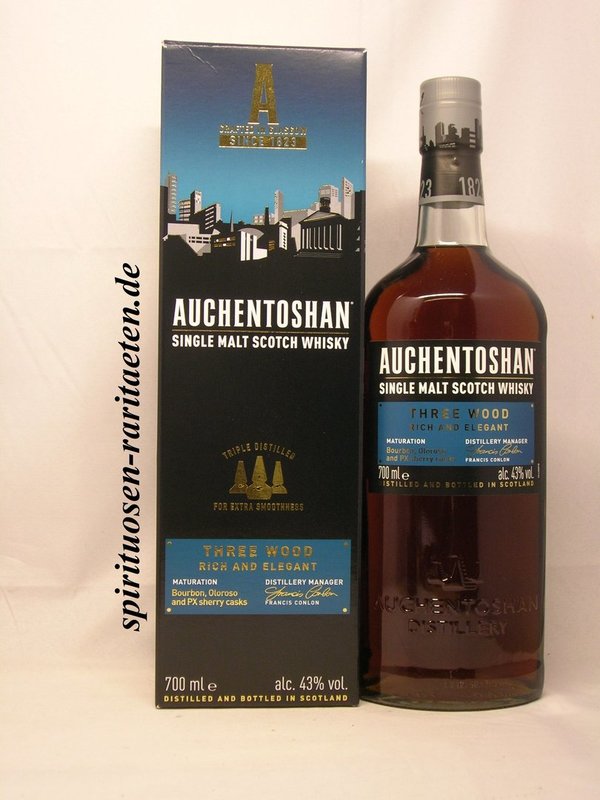 Auchentoshan Three Wood 0,7 L. 43% Lowland Single Malt Scotch Whisky