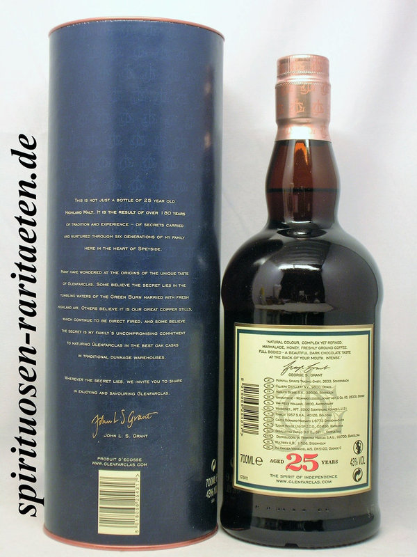 Glenfarclas 25 Y. 0,7 L. 43% Highland Single Malt Scotch Whisky