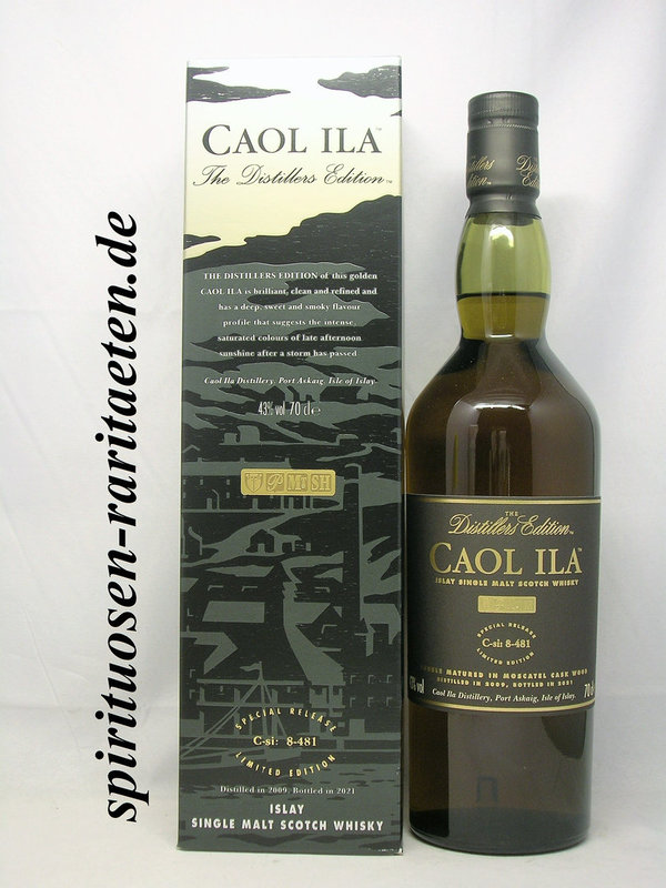 Caol Ila Distillers Edition 0,7 L. 43% Islay Single Malt Scotch Whisky 2009