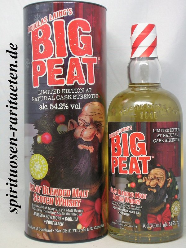 Big Peat Christmas Edition 0,7 L. 54,2% Islay Blended Malt Scotch Whisky