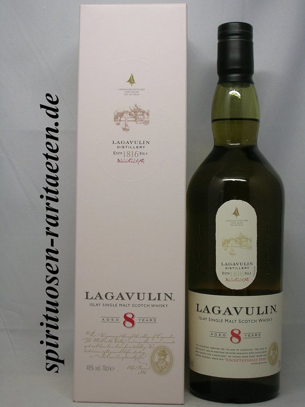 Lagavulin 8Y. Islay Single Malt Scotch Whisky 0,7L. 48%