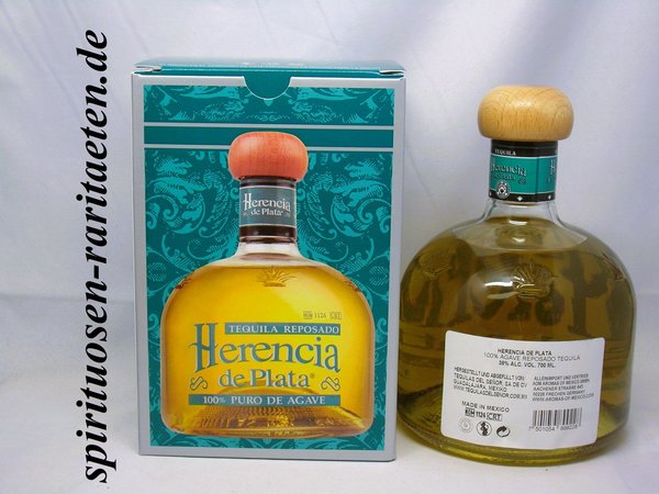 Tequila Herencia de Plata Reposado 100% Puro de Agave 0,7 L. 38%