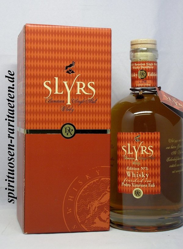 Slyrs Finished Pedro Ximinez Faß Edition No.3  0,7L 46,0% Bavarian Single Malt Whisky