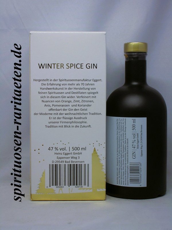 Winter Spice Gin 0,5 L. 47% Deutschland Winter Special Gin