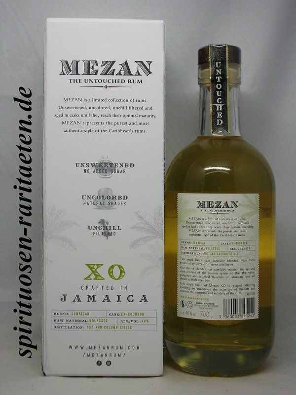 Mezan XO Jamaica 0,7 L. 40% The Untouched Rum