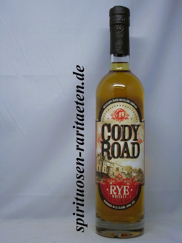 Cody Road Rye Whiskey Iowa USA 0,5 L. 40% Mississippi River Distilling Company