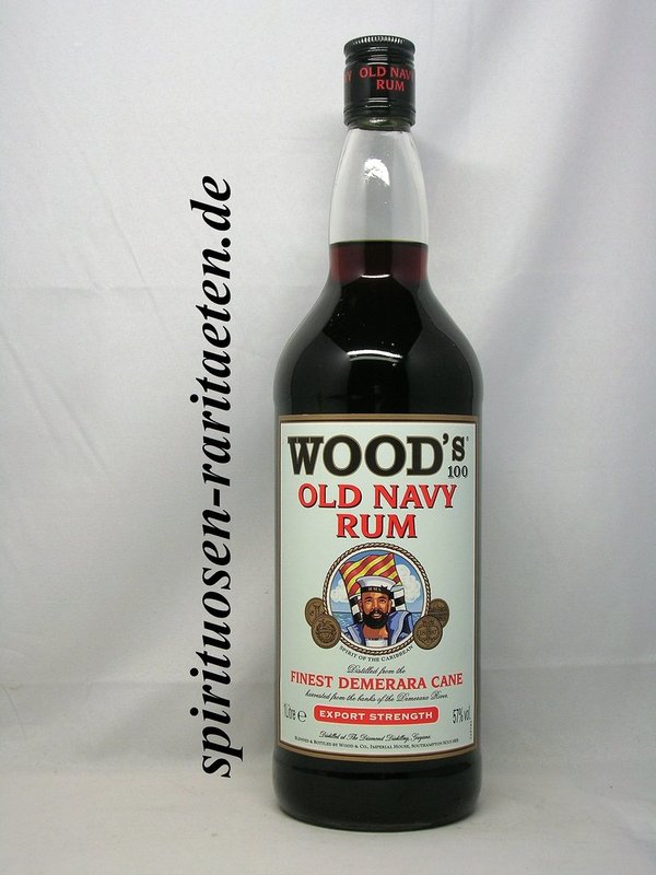 Woods Old Navy Rum Finest Demerara Cane Export Strength 57% 1,0 L.