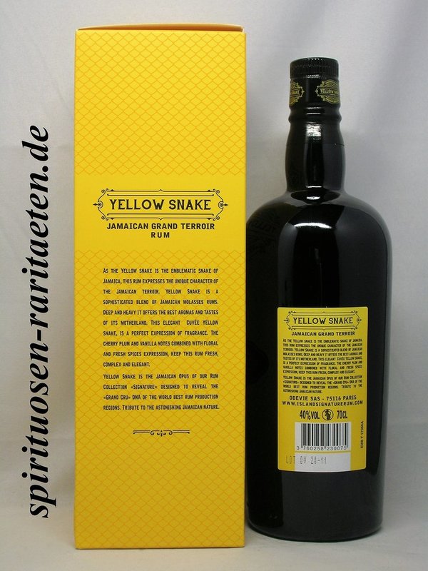 Yellow Snake Jamaica Amber Rum Island Signature 0,7 L. 40%