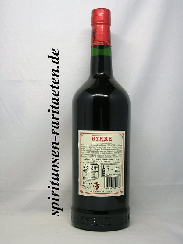 Byrrh Tradition Quinquina Aperitif auf Weinbasis 1,0 L. 17%