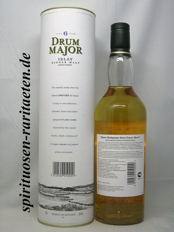 Drum Major 6 Y. Islay Single Malt Whisky 0,7 L. 43%