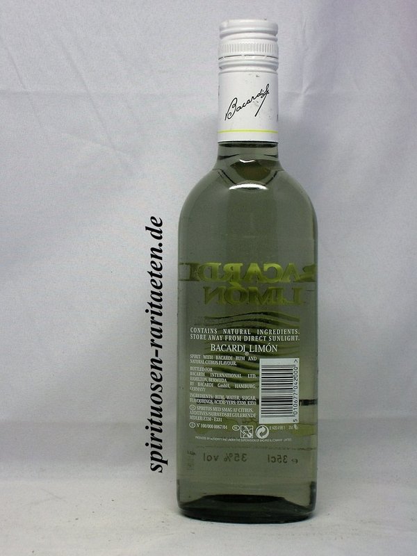 Bacardi Limon verdunkelte Flasche 0,35l 35,0% Citrus Flavoured Spirit