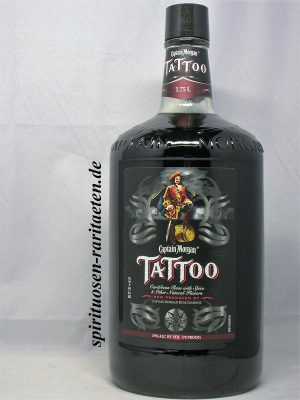 Captain Morgan Tattoo 1,75l 35,0% Spiced Spirit Drink Caribbean Rum