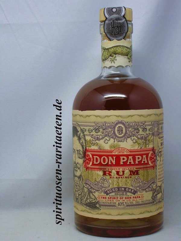 Don Papa Rum 7 Y. Single Island Philippinen 0,7 L. 40% in Geschenkpackung
