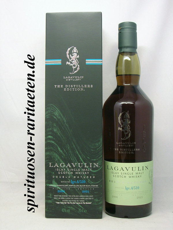 Lagavulin Distillers Edition 0,7 L. 43% Islay Single Malt Scotch Whisky 2006
