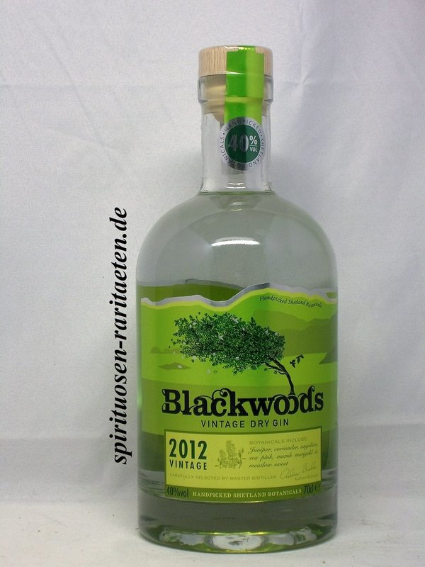 Blackwoods 2012 0,7 L. 40% Vintage Dry Gin