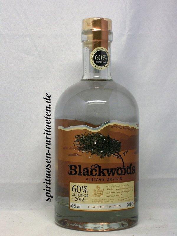 Blackwoods 2012 0,7 L. 60% Vintage Dry Gin