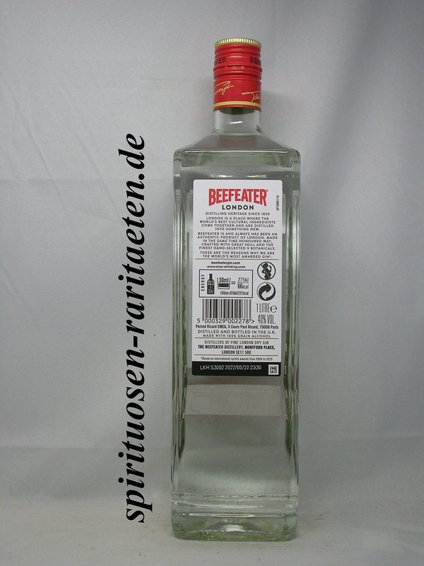 Beefeater London Dry Gin 1,0 L. 40% The Heart of London