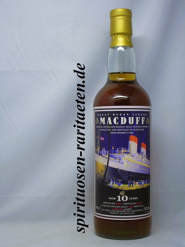 Great Ocean Liners Macduff 10Y. Single Malt Scotch Whisky 0,7 L. 52,5%