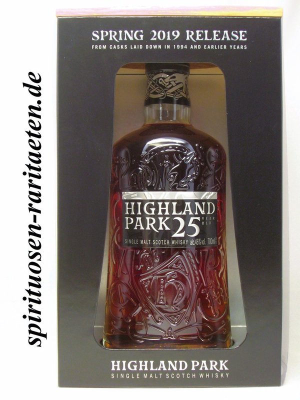 Highland Park 25 Jahre Spring 2019 Release Single Malt Scotch Whisky 0,7 L. 46%