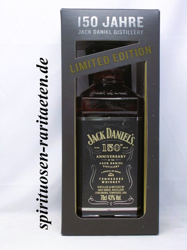Jack Daniel´s 150 Anniversary Limited Edition 0,7 L. 43% Tennessee Whiskey Daniels