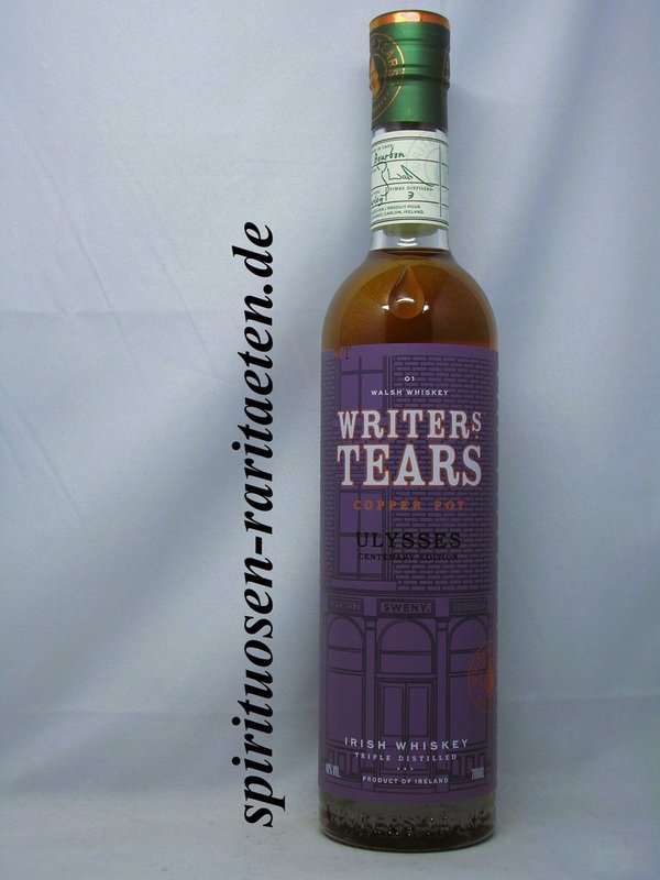 Writers Tears Ulysses Centenary Edition 0,7 L. 40% Single Malt Irish Whiskey