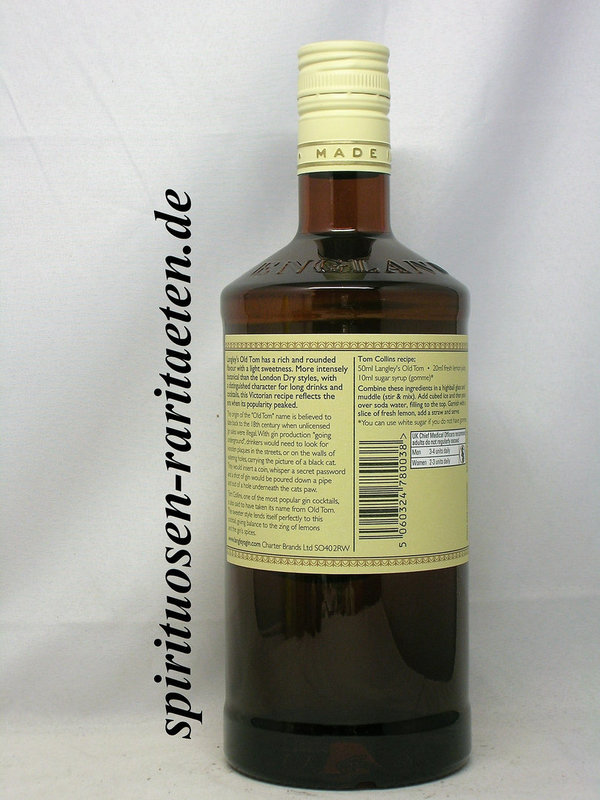 Langley`s Old Tom Gin 0,7 L. 47% Small Batch
