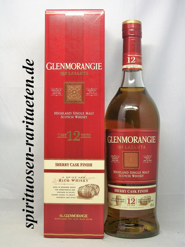 Glenmorangie 12 Y. Lasanta Sherry Cask Finish 0,7 L. 43% Single Malt Scotch Whisky