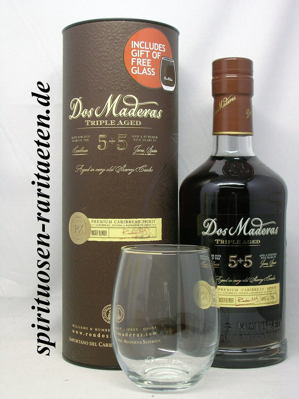Dos Maderas Tripple Aged 5+5 Years Old 0,7 L. 40% Guyana Barbados Rum
