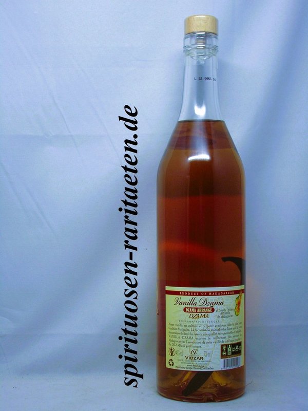 Dzama Arrage Vanilla de Madagascar Rum 0,7 L. 40% mit Vanille Schote