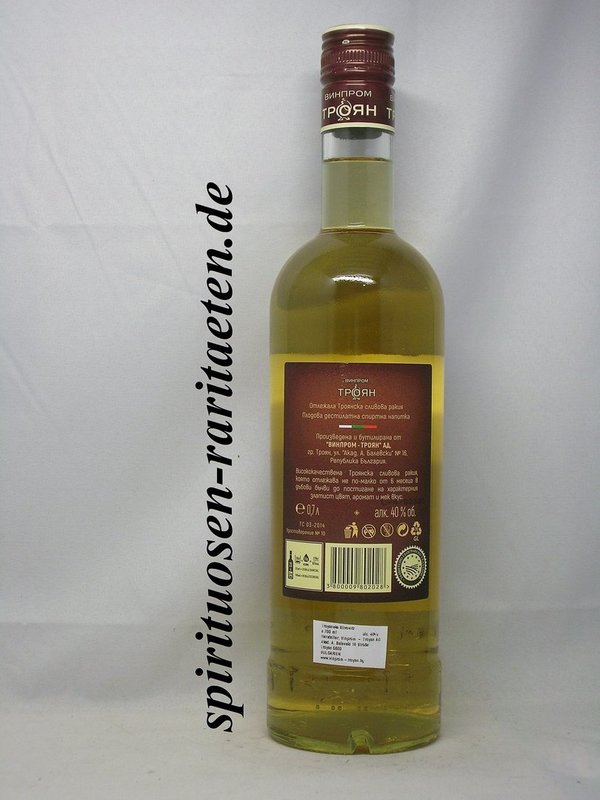 Troyanska Slivovitz 0,7 L. 40% Bulgarien
