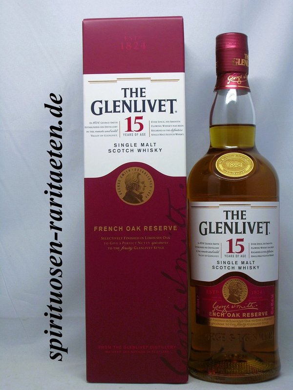 The Glenlivet 15 Y. French Oak Reserve Single Malt Scotch Whisky 0,7 L. 40%