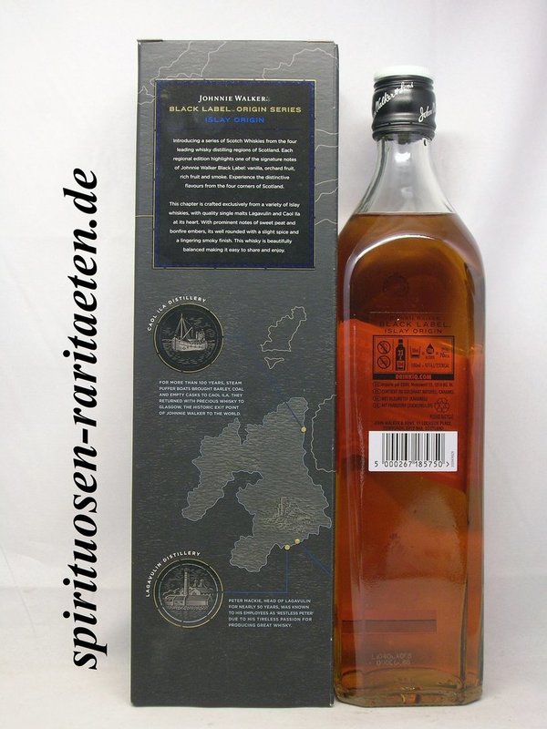 Johnnie Walker Black Label 12 Y. Islay Origin 0,7 L. 42% Blended Malt Scotch Whisky
