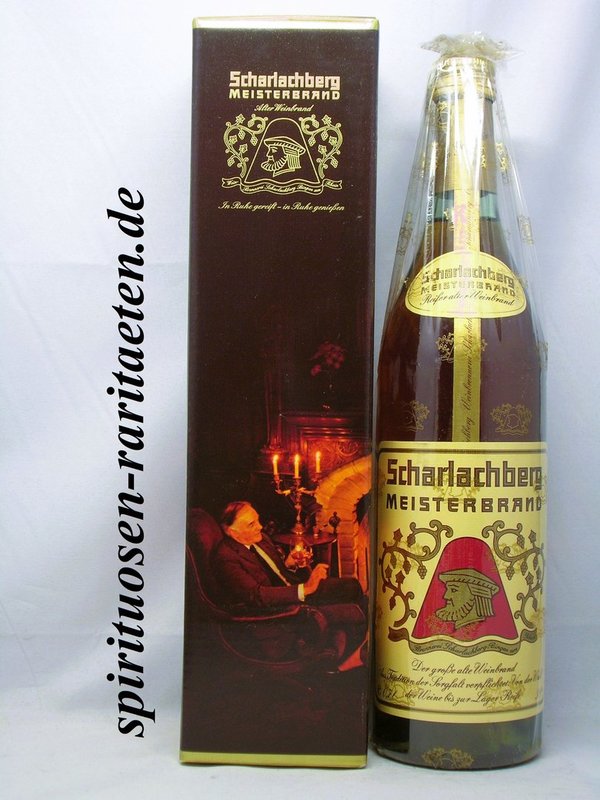Scharlachberg Meisterbrand 0,7 L. 38% Reifer Alter Weinbrand 70er Jahre