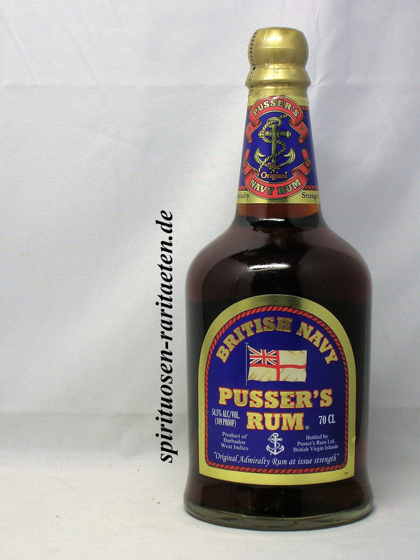 British Navy Pusser´s Rum 0,7 L. 54,5% Barbados Rum Pussers Blue Label