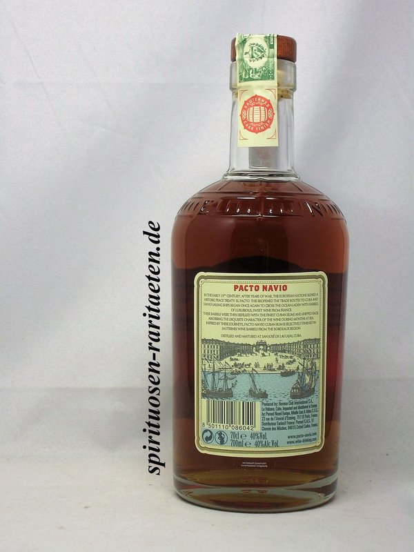 Havana Club Pacto Navio Sauternes Finish 0,7 L. 40% Kuba Rum