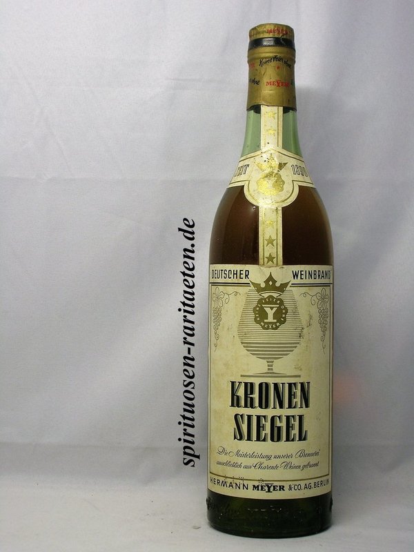 Kronen Siegel 0,7 l Deutscher Weinbrand Hermann MeYer & Co.AG Berlin