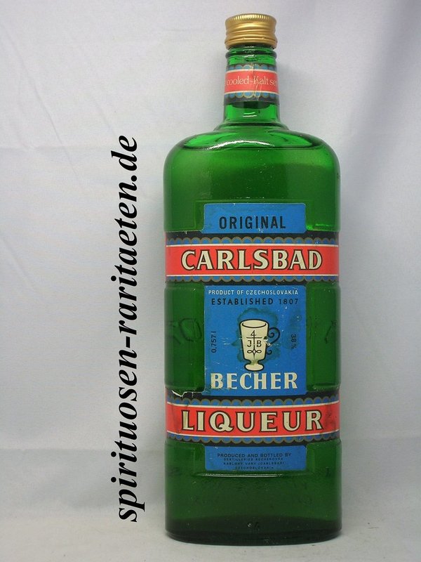Original Carlsbader Becher 0,757 L. 38% Kräuter-Likör