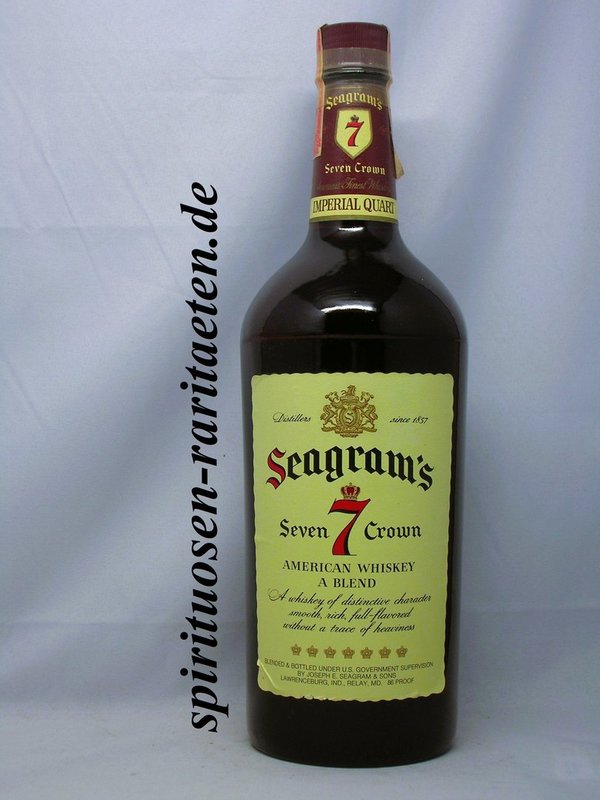 Seagram`s 7 Seven Crown American Blended Whiskey Imperial Quart 1,136 L. 43%