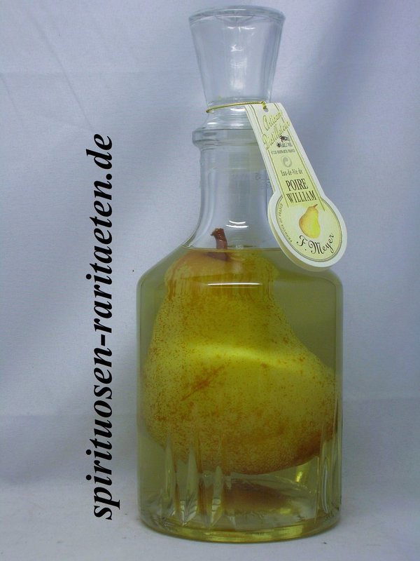 F. Meyer Poire Williams-Brand mit Birne in der Flasche Eau de Vie 0,7 L. 40%