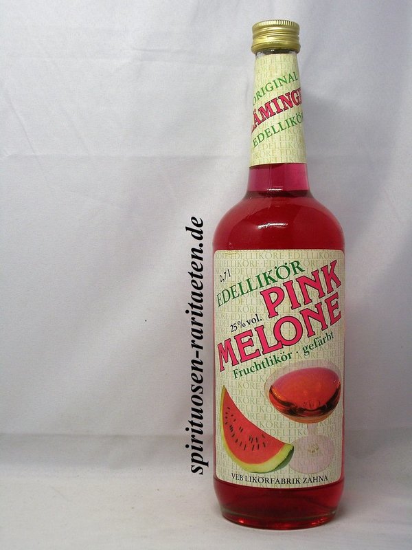 Fläminger Pink Melone Edellikör 0,7 L. 25% Fruchtlikör gefärbt DDR Delikat