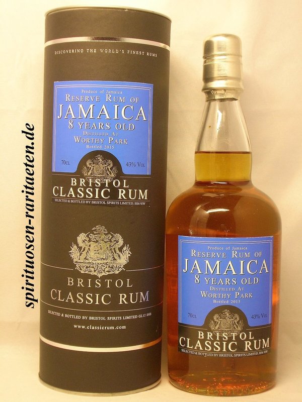 Worthy Park 8 yo. 0,7l 43,0% Jamaica Bristol Classic Rum