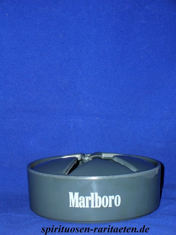 Marlboro Aschenbecher grau/anthrazit mit Windschutz